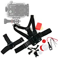 DURAGADGET Kit de Accesorios cámaras Deportivas PNJ CAM AEE S50 - S70 Pro-CAM ST4K - AEE S50+ - S70 Extrême 2 - S70…